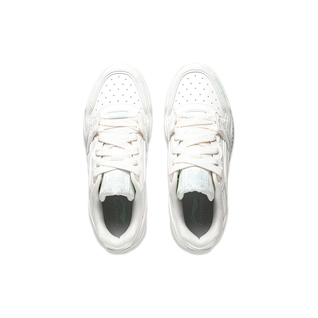 Li Ning Yuebai Cushioning, Wear Resistant Low top Skateboard Shoes Women's Mist White AGCS252-26