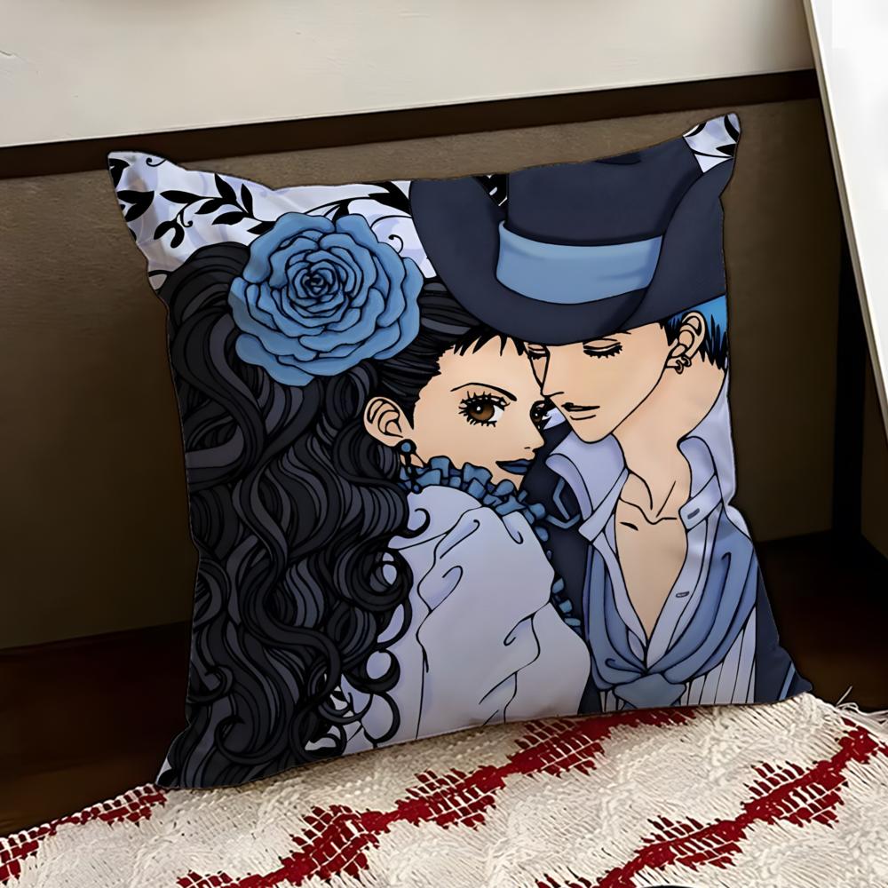 PParadise Anime KKiss Cushion Cover Reversible Soft Durable Pillow Cover Home  Car MultiScene Use for Daily Comfort