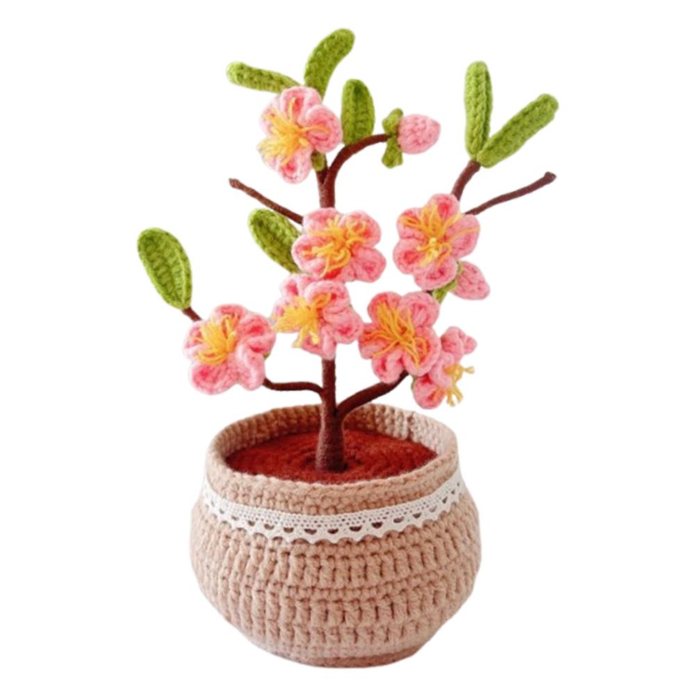 

Сделай сам Милое растение ручной вязки с видеоуроками Искусственные маленькие горшечные растения Набор для вязания ручной вязки для любителей шитья