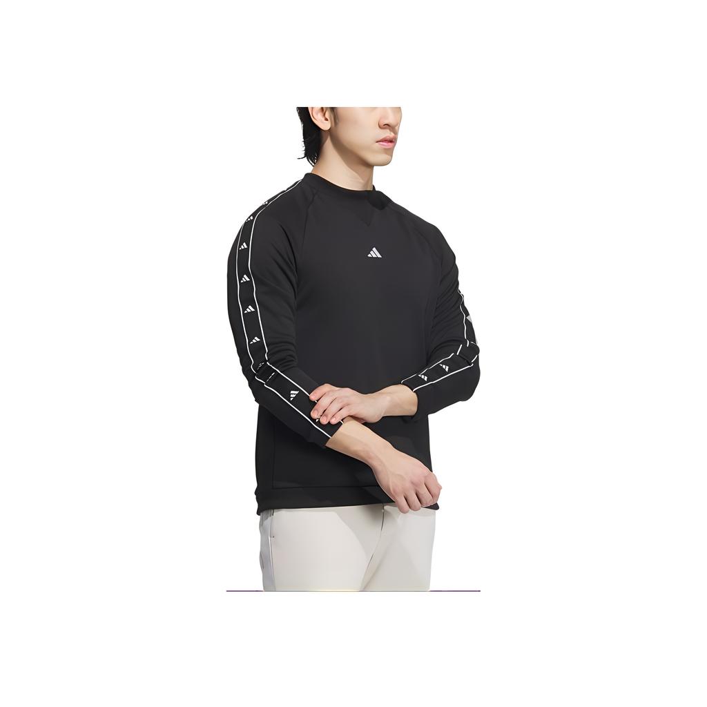 Adidas Aeroready Crew Neck Comfortable Golf Sweatshirt Unisex Sweatshirt Black JE1445