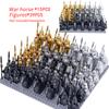 MOC Medieval Knights War Horse Heavy Cavalry Warriors Iron Buddha Warhorse Figures Building Blocks Bricks Toys For Kids gifts