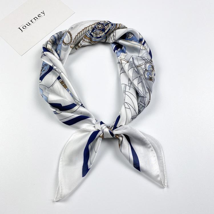 Small Silk Scarf Women'S Season Small Square Scarf Summer Scarf Versatile Fashion Decoration Professional Small Scarf Tide