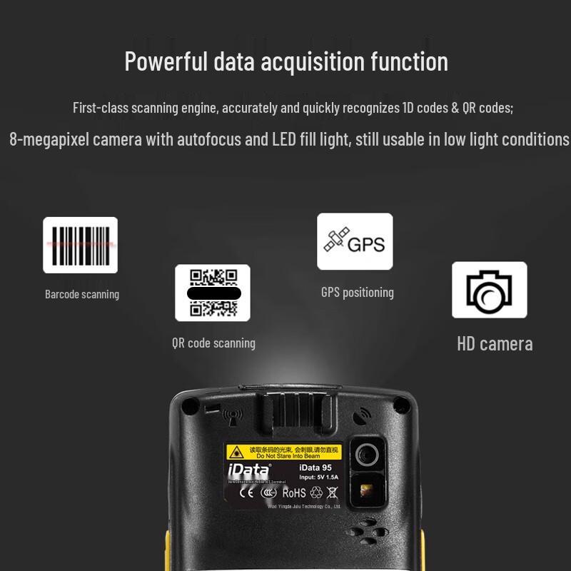 iData 95W Industrial Handheld PDA Barcode Scanner