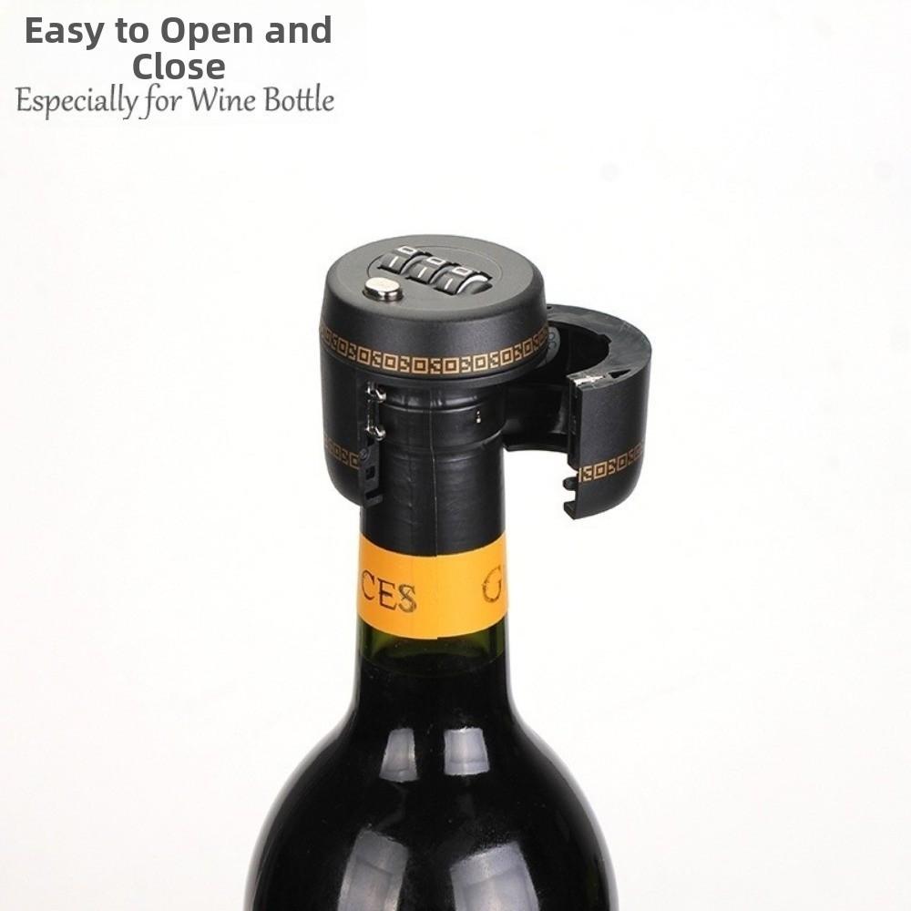 Combination Wine Stopper Bottle Cap Plastic Bottle Cap Password Lock  Furniture Hardware