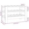 VidaXL Wine Rack 61.5x30x42 Cm Solid Pine Wood 822561