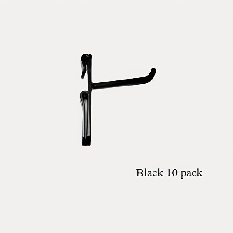 

Прочные пластиковые крючки для панелей из проволочной сетки - Порошковое покрытие, Идеально подходят для супермаркетов, розничных магазинов, складов и домашнего использования чёрный