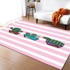 Striped Checked Large Carpet Feather Wind Bedroom Floor Mat