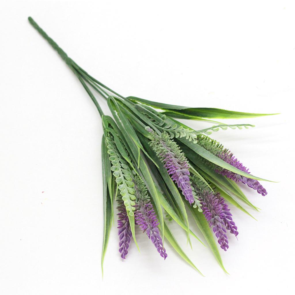 Simulation Plant Aquatic Plant Flower Plant Powder 7 Forks Phoenix Pheasant Lavender Plant Wall Wedding Hotel Home Decoration