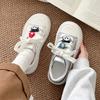Cute and Lightweight Retro Heightening Platform White Shoes Women's Lightweight Casual Board Shoes