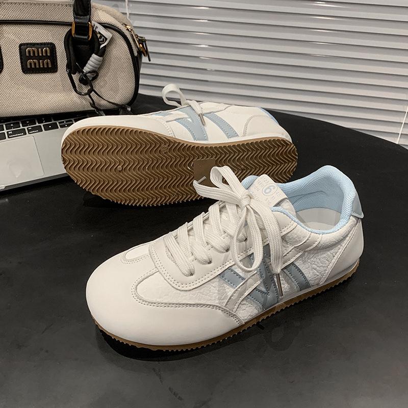 Retro Color Matching German Training Shoes Women's 2025 Summer New Soft Sole Light and Comfortable Casual Versatile Sports Forrest Gump Shoes