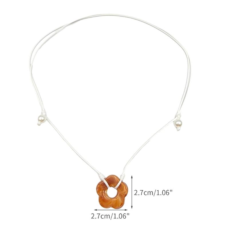 Big Flower Necklace Female Temperament Niche Collarbone Chain Korean Version