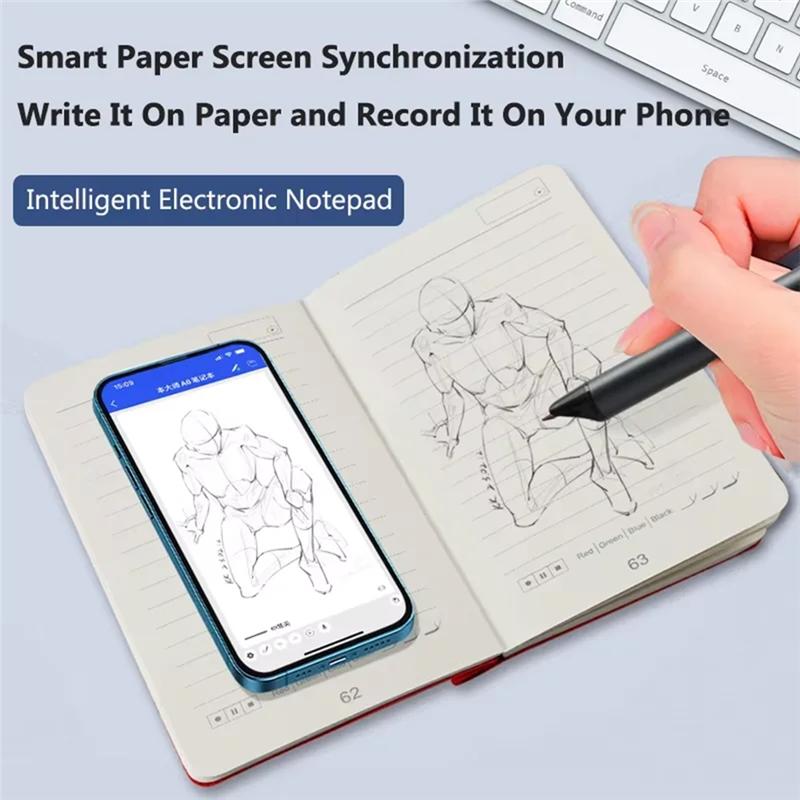 Smart Pen Bluetooth Notebook Stroke Playback Convert To Text Writing Set OCR Recognition For Notes Drawing