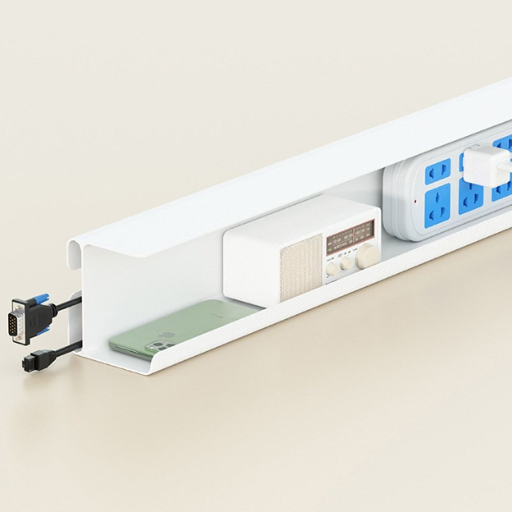 Flame Retardant Cable Management Tray No Trace Under Desk Rack Wire Fixing Wire Tray  Home Office