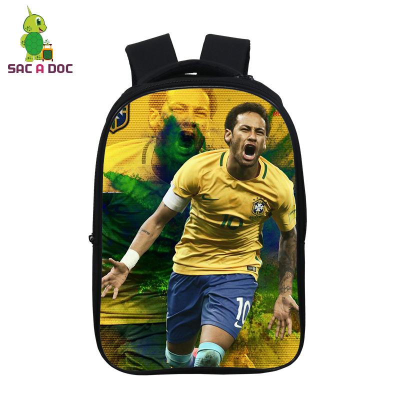 Football Player Peripheral Digital Printing Backpack Double Full Color Personalized Student Bag