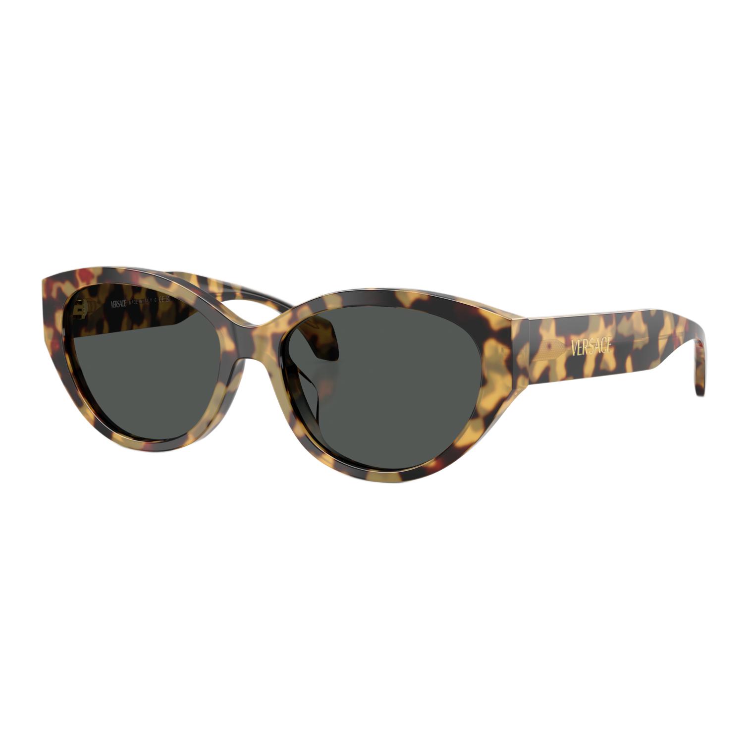 

Солнцезащитные очки Versace Cat Eye с логотипом Унисекс Очки Черепаховые 0VE4495D-777 56,Tortoiseshell