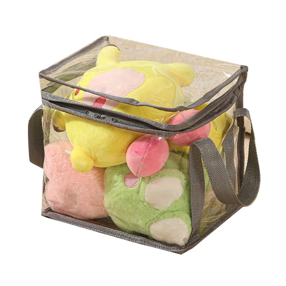 Organizer Bag Capacity Waterproof Toy Storage Bag with Easy-to-clean Zipper Multifunctional Clear Container for Toys Accessories