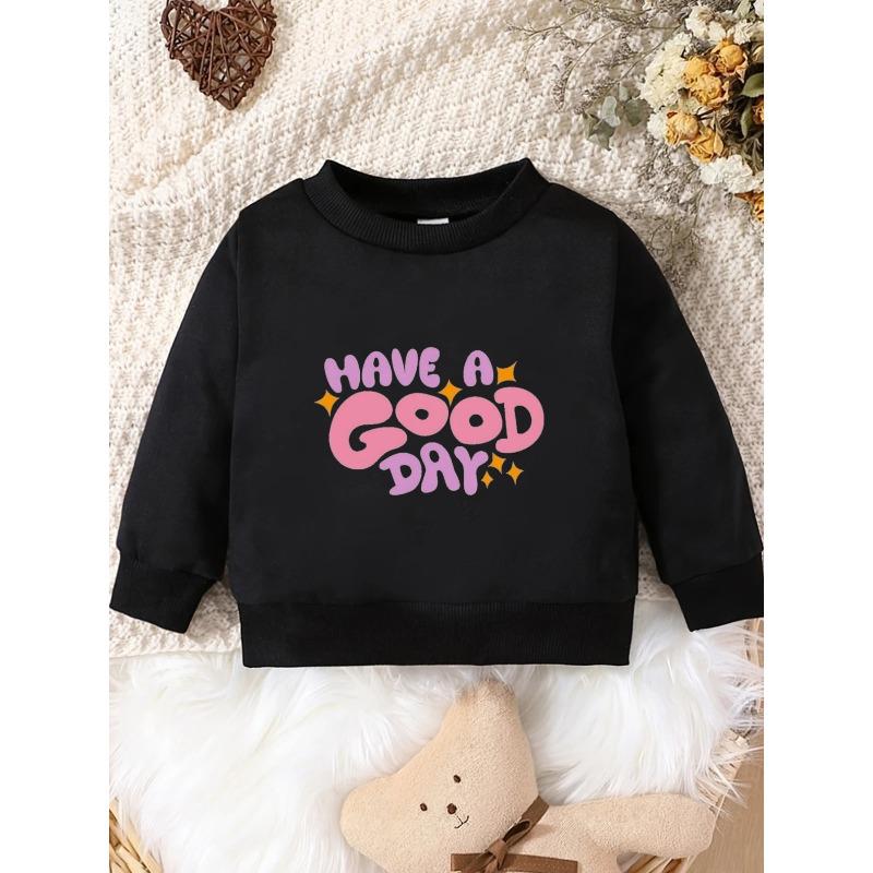 European sizes Spring And Autumn Comfortable And Easy Print Pattern Sweatshirt for Baby Kids And Toddlers with a Round Neck