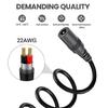 Langlebiges 22AWG DC5.5x2.1mm Strom-Verlängerungskabel Weicher und Flexibler Draht