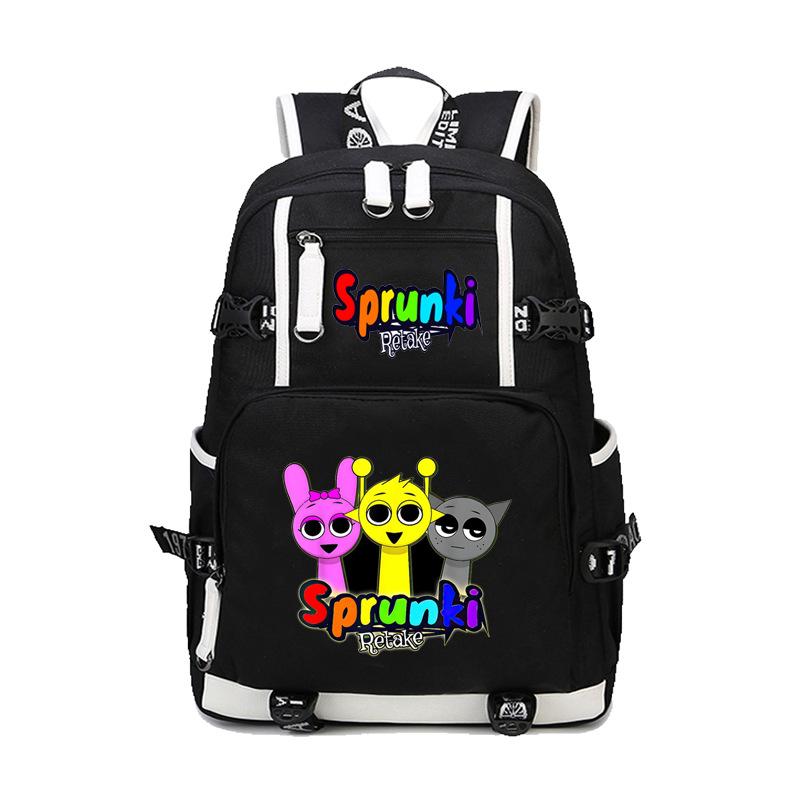 Sprunki Rhythmusbox Spiel Thema Schulrucksack Teenager Schüler Tasche Große Kapazität