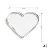 Clear Acrylic Coasters with Groove Design 6 Pack Non-Spill Cup Mats for Home Coffee Table Bar Counter Decor