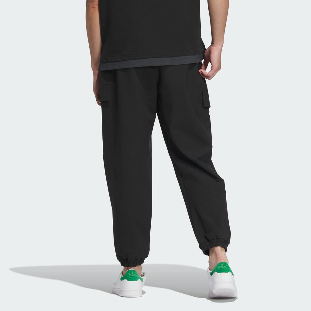 adidas Originály Jednofarebné Pletené Joggingové Nohavice so Sťahovacou Šnúrkou Pánske Spodné Prádlo Čierna Kamenná Zelená IZ1516