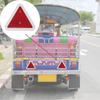 APSMOTIV Red Trailer Triangle Reflector Reflective for Gate Posts Rear Warning Suitable for Truck Trailer Tractor Truck Universal Applications 2Pcs