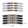 4Pcs Aluminium Alloy Sport Car Emblem Wheel Hub Rim Strip StickersFor Mitsubishi Ralliart ASX L200 Colt Outlander Pajero Lancer