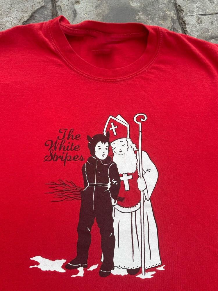 The White Stripes Band Cotton Red Shirt Unisex Concert S To 5Xl El413
