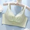 Hole cup breathable without steel ring adjustment bra cover gathered to prevent sagging can be large and small chest