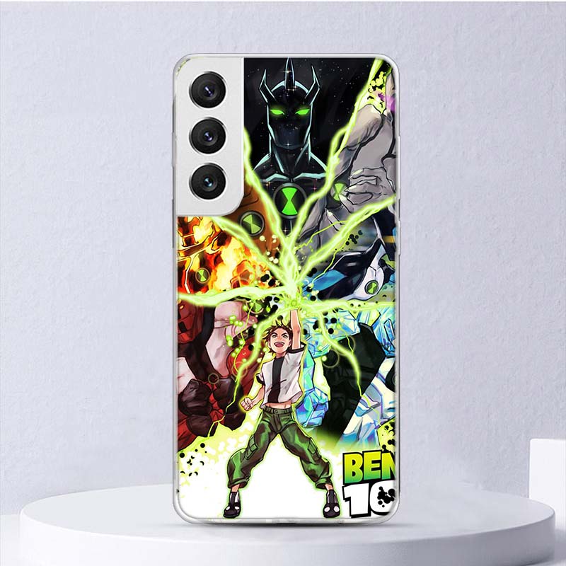 Cartoon Ben 10 Soft Case For Samsung Galaxy S25 S24 S23 S22 Ultra Phone Cover S21 S20 FE S10 Plus S10E S25U Funda Coque