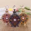 1Pc 12Ml Vintage Luxury Rhinestones Glass Perfume Bottle Essential Oil Bottle Storage Bottle Portable Cosmetic Empty Vials