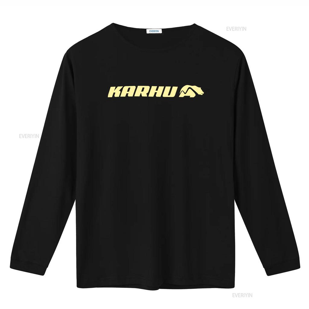 Karhu Mens T Shirt Grey Yellow Small Pack of 1 S Vintage Washed Breathable Homme Stylish Versatile Unisex Slightly Soft