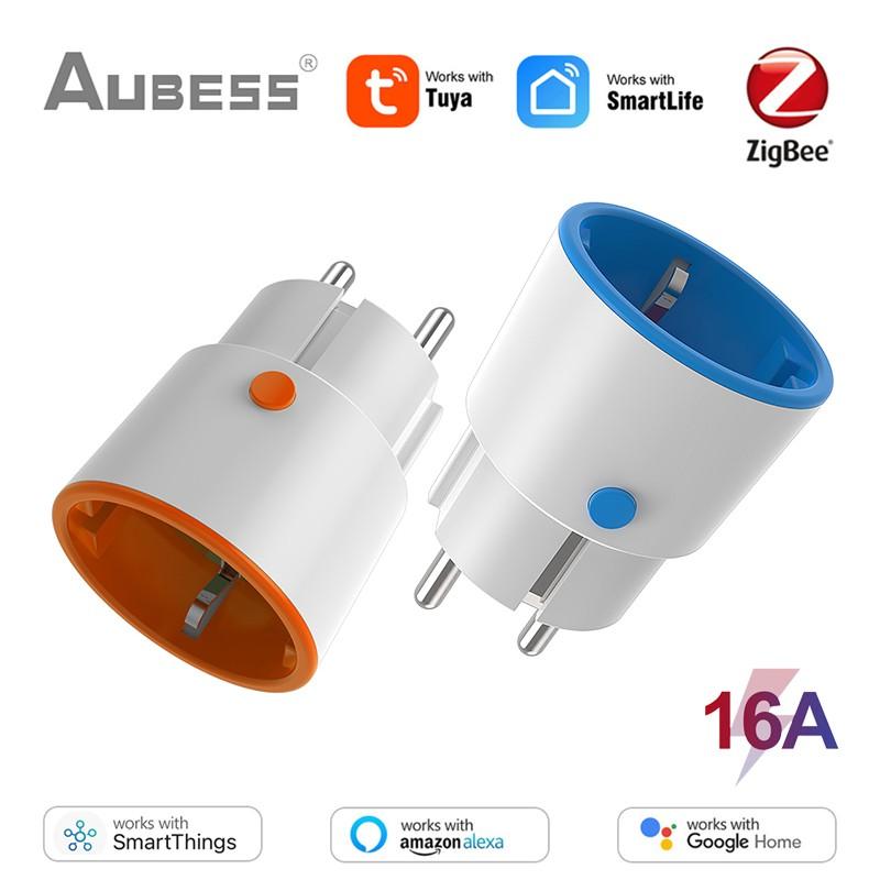 

16A Tuya ZigBee 3,0 art Вилка питания EU art Розетка Энергетический монитор Розетка Беспроводной голосовой пульт дистанционного управления Alexa Google