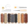 37Pcs Leather Sewing Kit Needles Thread Hand Repair Tools DIY HandMade Craft Set