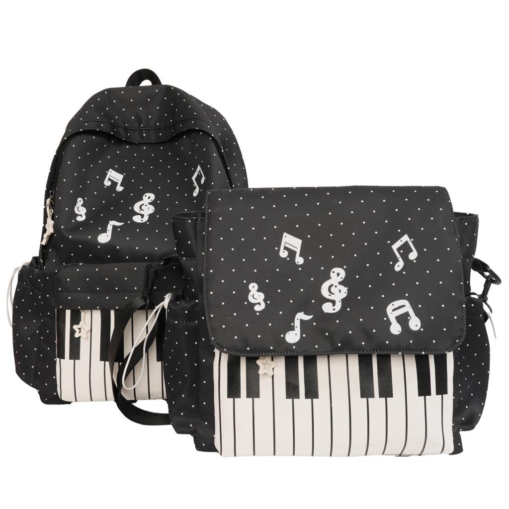 Schoolbag New Schoolbag Female Junior High School Student Simple High School Girl Personality Piano Backpack College Student Commuter Backpack