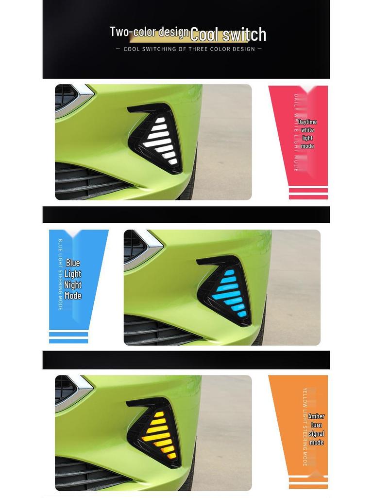Compatible with 20 Jianghu Jiachen A5 and Sihao A5 models: Sequential LED Daytime Running Lights and Warning Turn Signals.