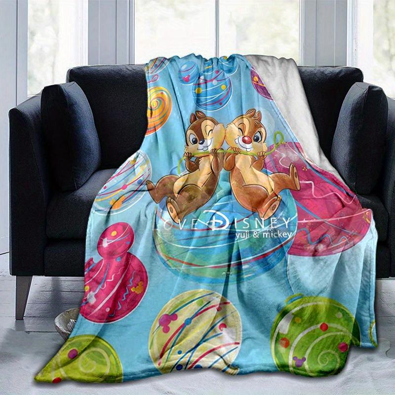 1pc, Disney Chip & Dale Balloon Adventure Love Disney Soft Throw Blanket for Home Decor, Couch Cover, Travel, Camping, Car, Beach, Office