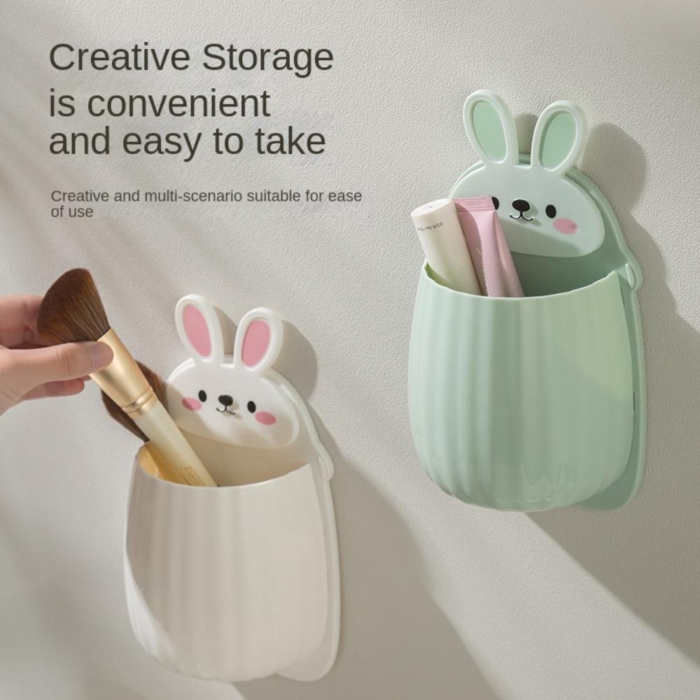 Bathroom Support Bracket Shelf Drainer Remote Control Storage Makeup Brush Storage Drying Cup