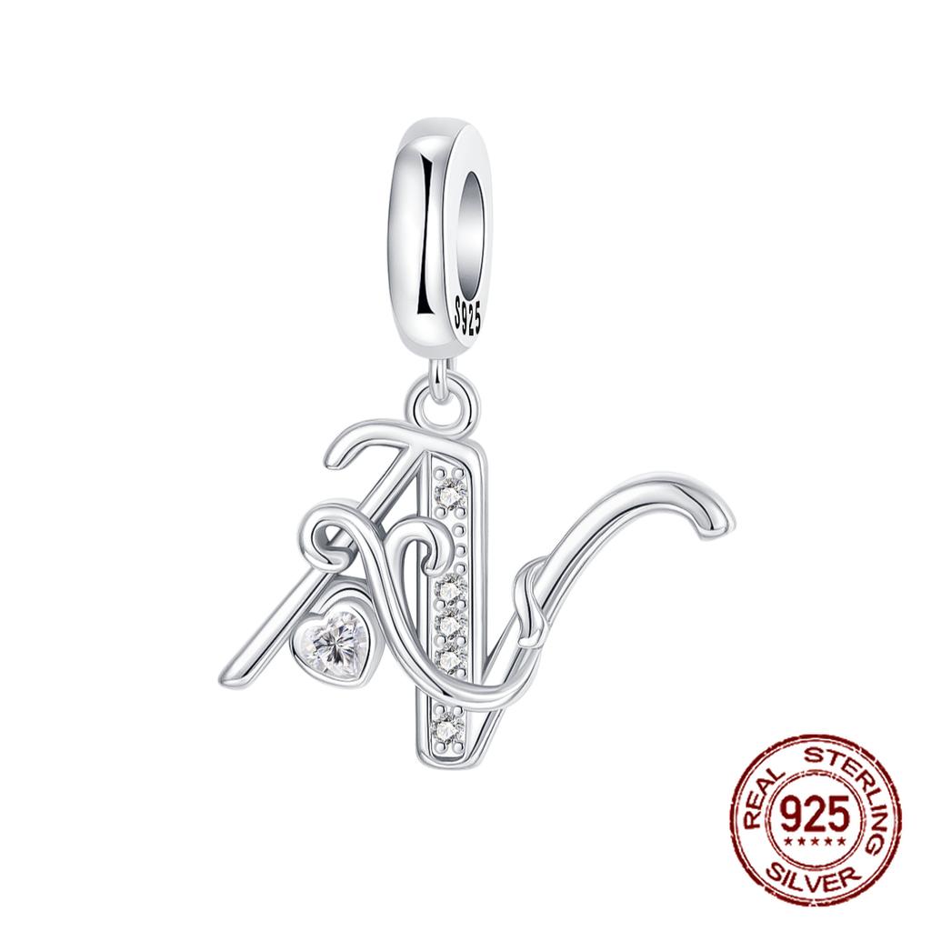 Charms Beads Copper Solid Color Letter Family Forever Tree Of Life Zircon Beads Fit Diy Bracelets Jewelry