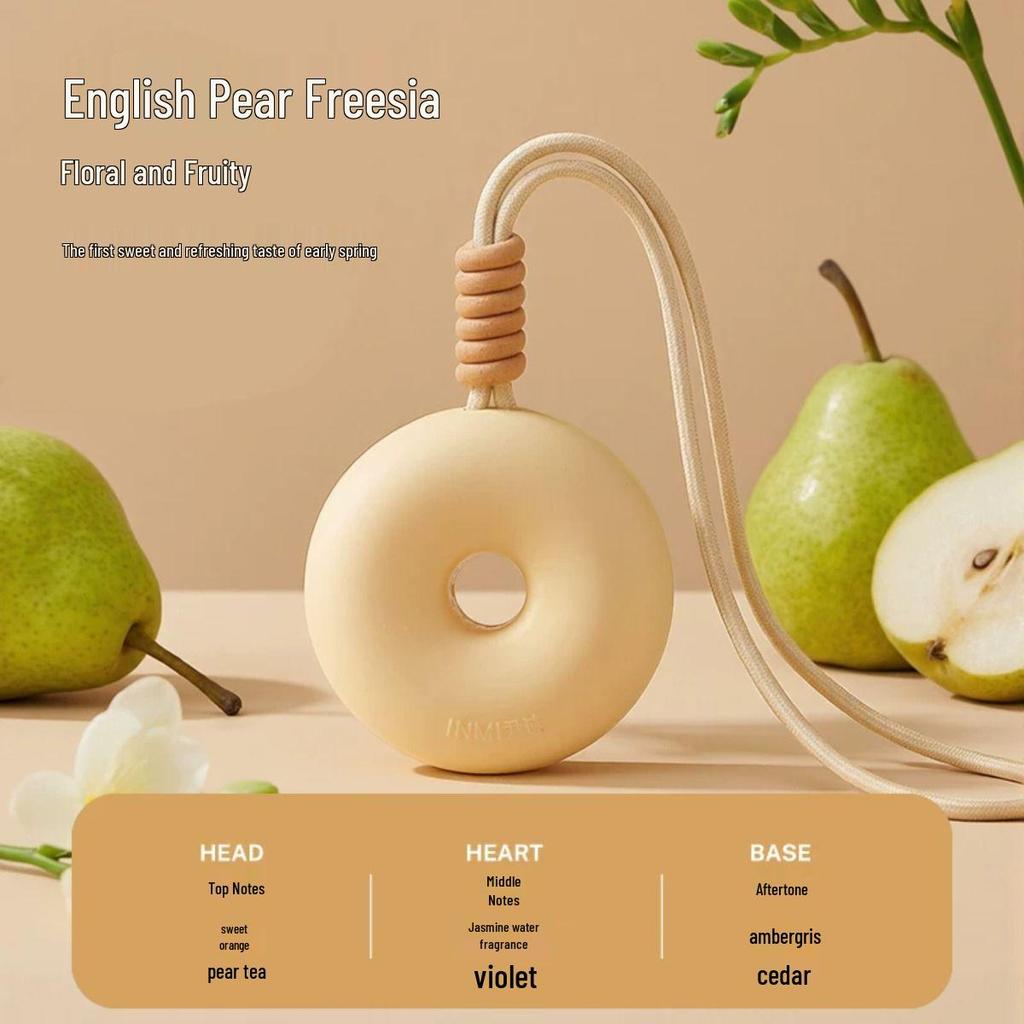Scented Sweet Donut Hanging Ornament: Long-Lasting Fragrance Diffuser for Car, Closet, and Indoor Use