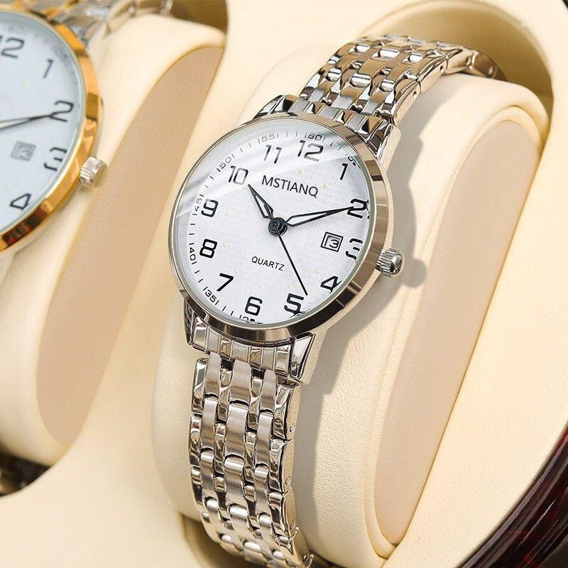 Fashion Women'S Watch Steel Belt Calendar Trend Light Luxury Mori Men'S And Women'S Luminous Quartz Watch