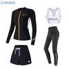Womens UV Protection Rash Guard Set Long Sleeve Top Pants Swimming Snorkeling Diving Surfing