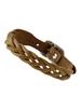 Genuine Olive [IL BISONTE] Bracelet, Leather, Leather, Cowhide, Women's, Men's, Unisex,