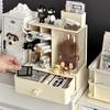 2 in 1 Desktop Stationery Organizer Storage Box Acrylic Transparent Figure Doll Display Box Single Small Ornaments Storage Rack