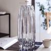 Lilang Elegant Vertical-Ribbed Glass Flower Vase