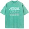 Funny Nurse Print Short Sleeve T-shirt Summer Cotton 230g Washed T-Shirt Novelty Casual Loose Bleached Tshirt