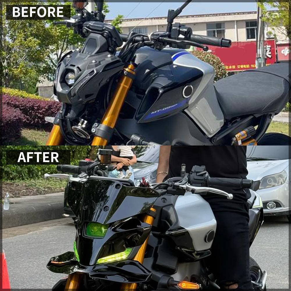 Flyscreen Front Fairing Wind Deflectors For Yamaha MT-09 MT09 SP MT09SP 2024-2025 Windshield Bracket Windscreen Protector Cover