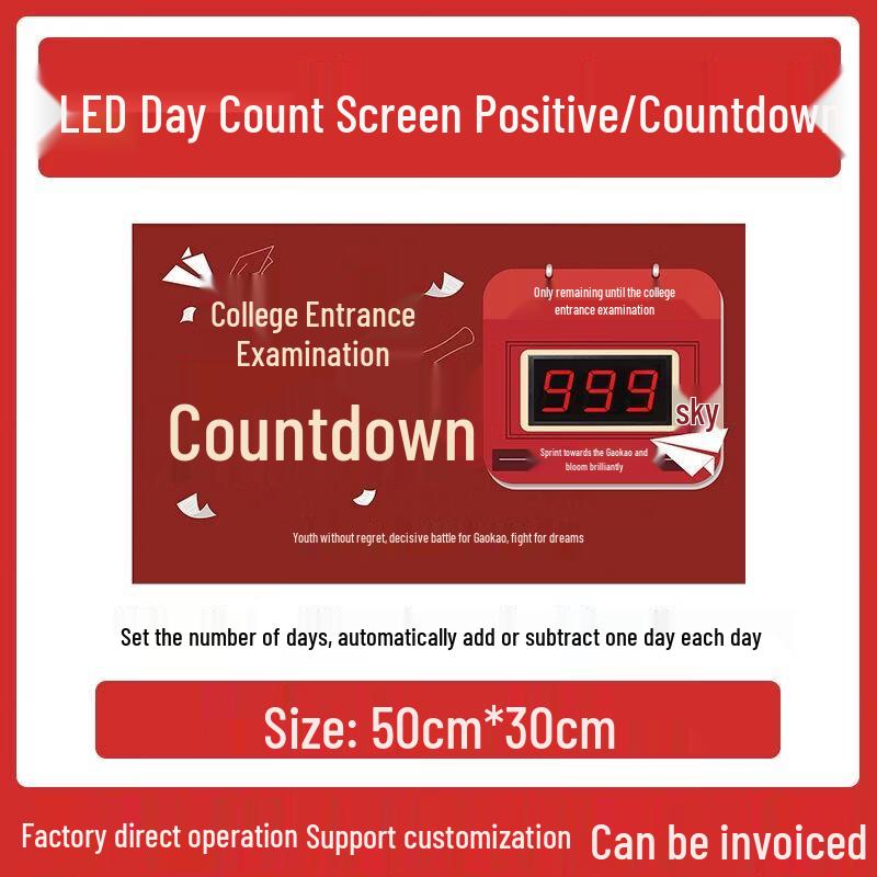 Student Exam Countdown LED Display