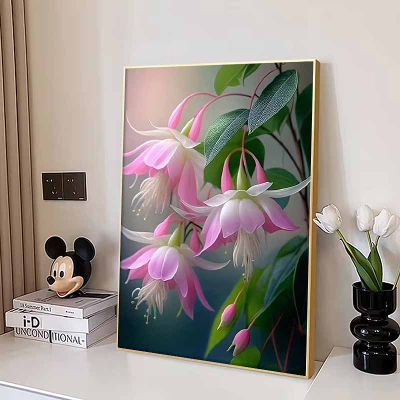 Neu eingetroffen 5D DIY Vollkreis Diamantmalerei "Blumen" Stickerei Kreuzstich Heimdekoration Geschenk