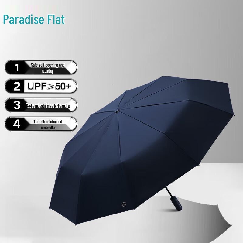 Paradise Fully Automatic 3-Fold Sun & Rain Umbrella